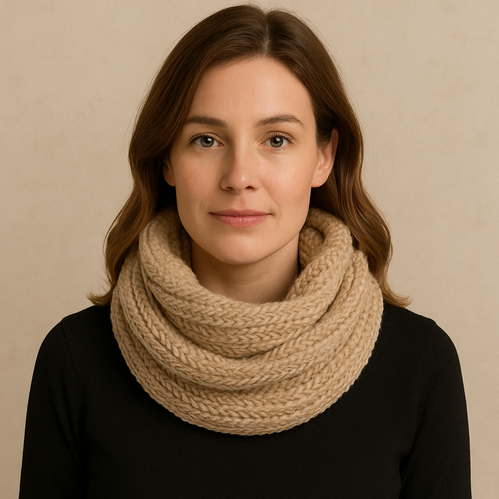 WALLIN – Varm och Mjuk Halsduk i Tjockstickad Loopdesign | Elegant och Bekväm Höst- & Vinterscarf för Dam & Herr