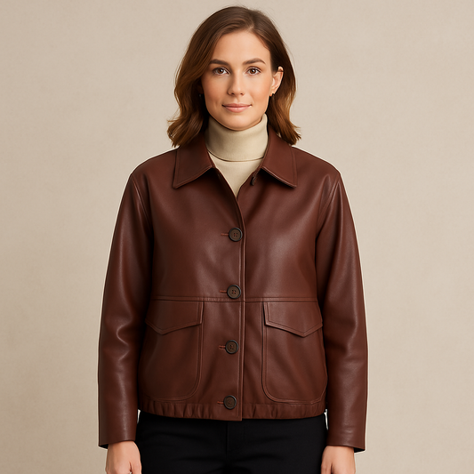 WALLIN – Kort Damjacka | Stilren, Trendig och Lättburen Höst- & Vårjacka med Knäppning