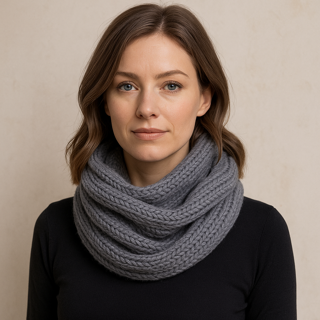WALLIN – Varm och Mjuk Halsduk i Tjockstickad Loopdesign | Elegant och Bekväm Höst- & Vinterscarf för Dam & Herr