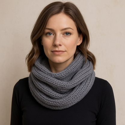 WALLIN – Varm och Mjuk Halsduk i Tjockstickad Loopdesign | Elegant och Bekväm Höst- & Vinterscarf för Dam & Herr