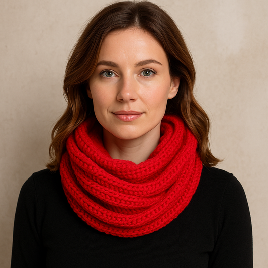 WALLIN – Varm och Mjuk Halsduk i Tjockstickad Loopdesign | Elegant och Bekväm Höst- & Vinterscarf för Dam & Herr