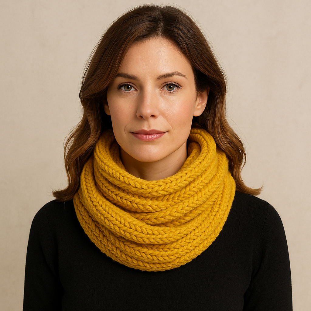 WALLIN – Varm och Mjuk Halsduk i Tjockstickad Loopdesign | Elegant och Bekväm Höst- & Vinterscarf för Dam & Herr